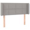 VidaXL Tête de Lit à LED Meuble de Chambre à Coucher Accessoire de Lit Simple Tête de Cadre de Lit Intérieur Gris Clair 3123226