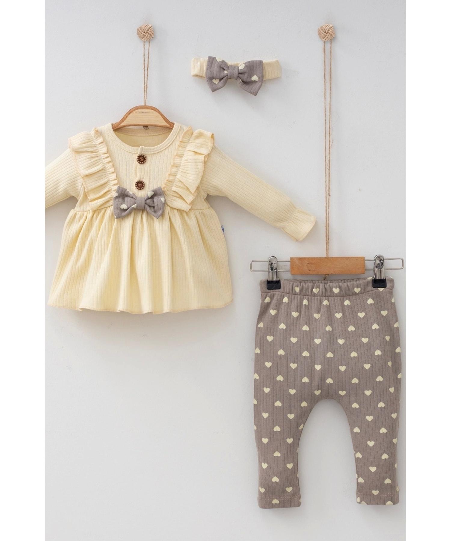 

Комплект из 3 предметов для девочки Little Heart Frilly Bandana