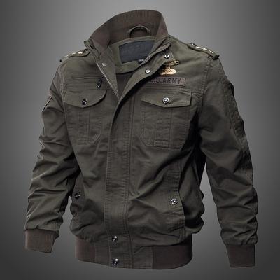 Herren Militär Arbeitskleidung Herbstjacke Herren Casual Baumwolle Große Größe Militäruniform Militärjacke Kleidung