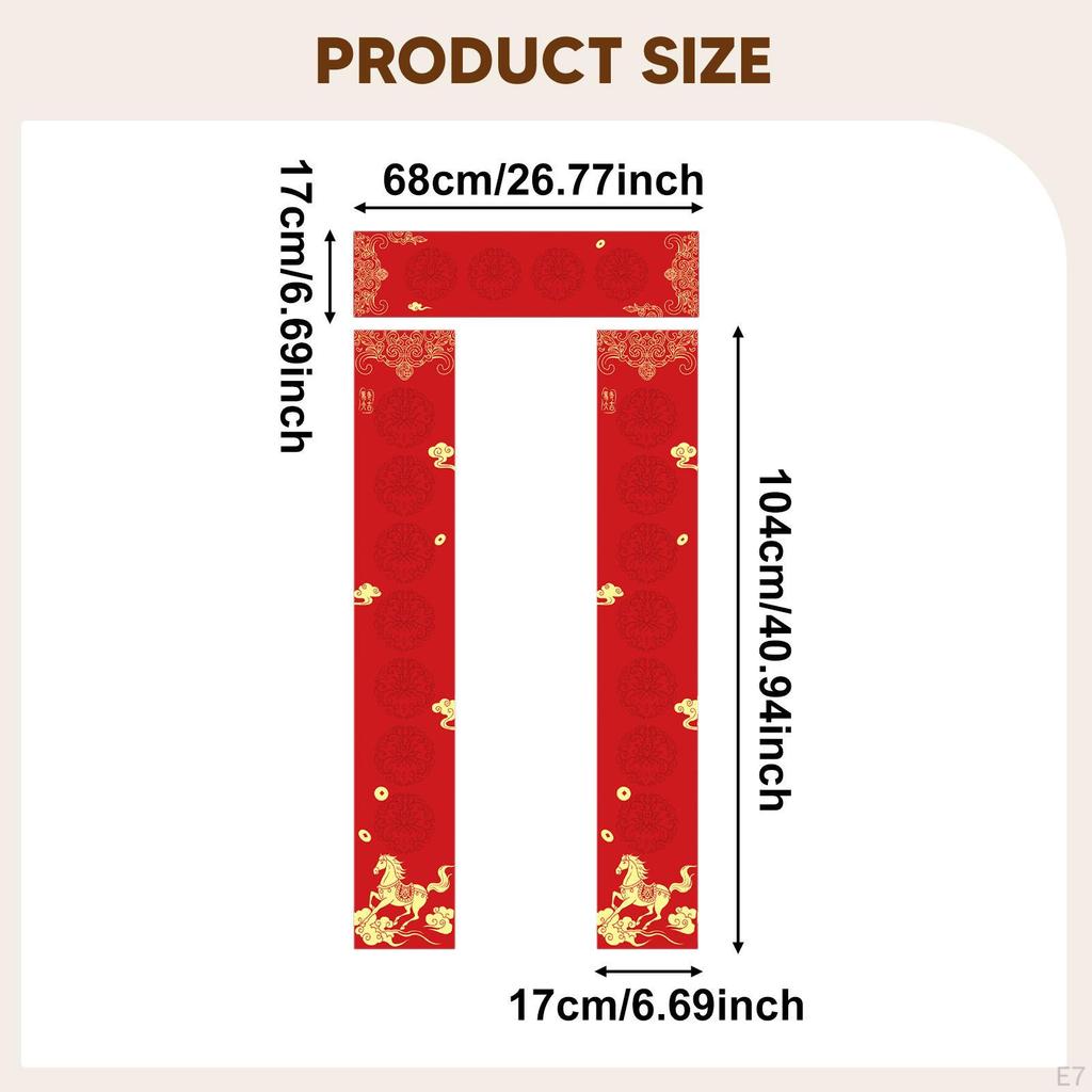 5 Sets Blank Couplet Paper Decor Chunlian Red Xuan for Store Restaurant Shop Office Home