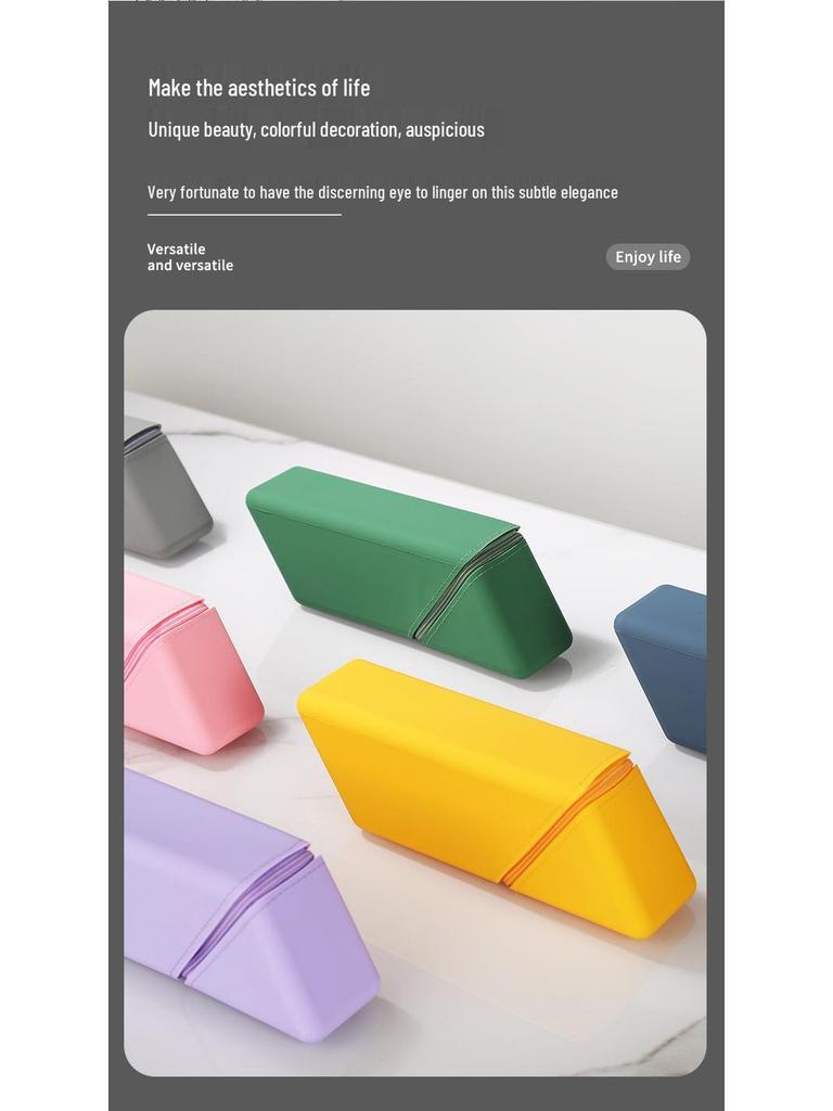 Teleskopisches Stifteetui und Stifthalter aus weichem Silikon mit hoher Kapazität