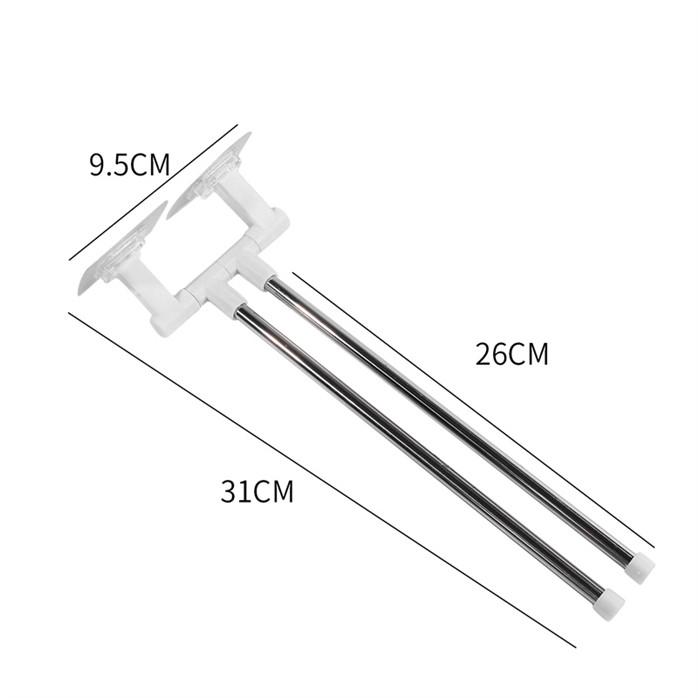 Rotatable Towel Rack Wall Mounted Bathroom Towel Holder with Shelf Multi Function Hanging Bar for Kitchen Towel Paper