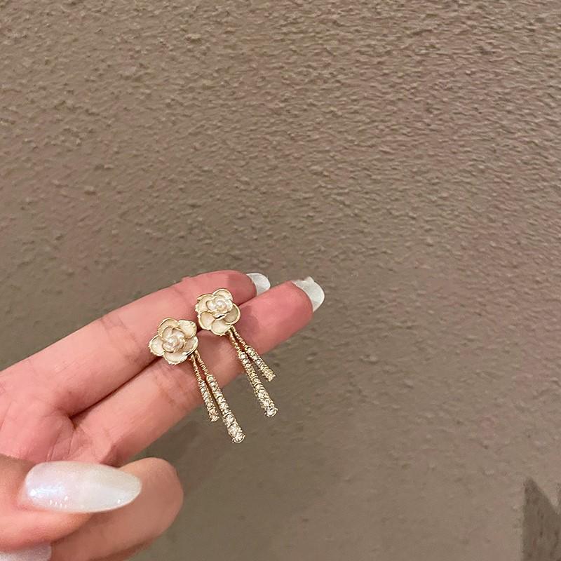 S925 Silbernadel Luxus Koreanische Quastenohrringe – Damen Stilvolle Stecker