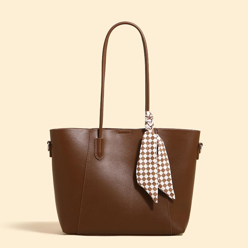 

Универсальная, простая, вместительная сумка-тоут, женская модная большая сумка на одно плечо, женская сумка для поездок на работу, ручная сумка коричневый