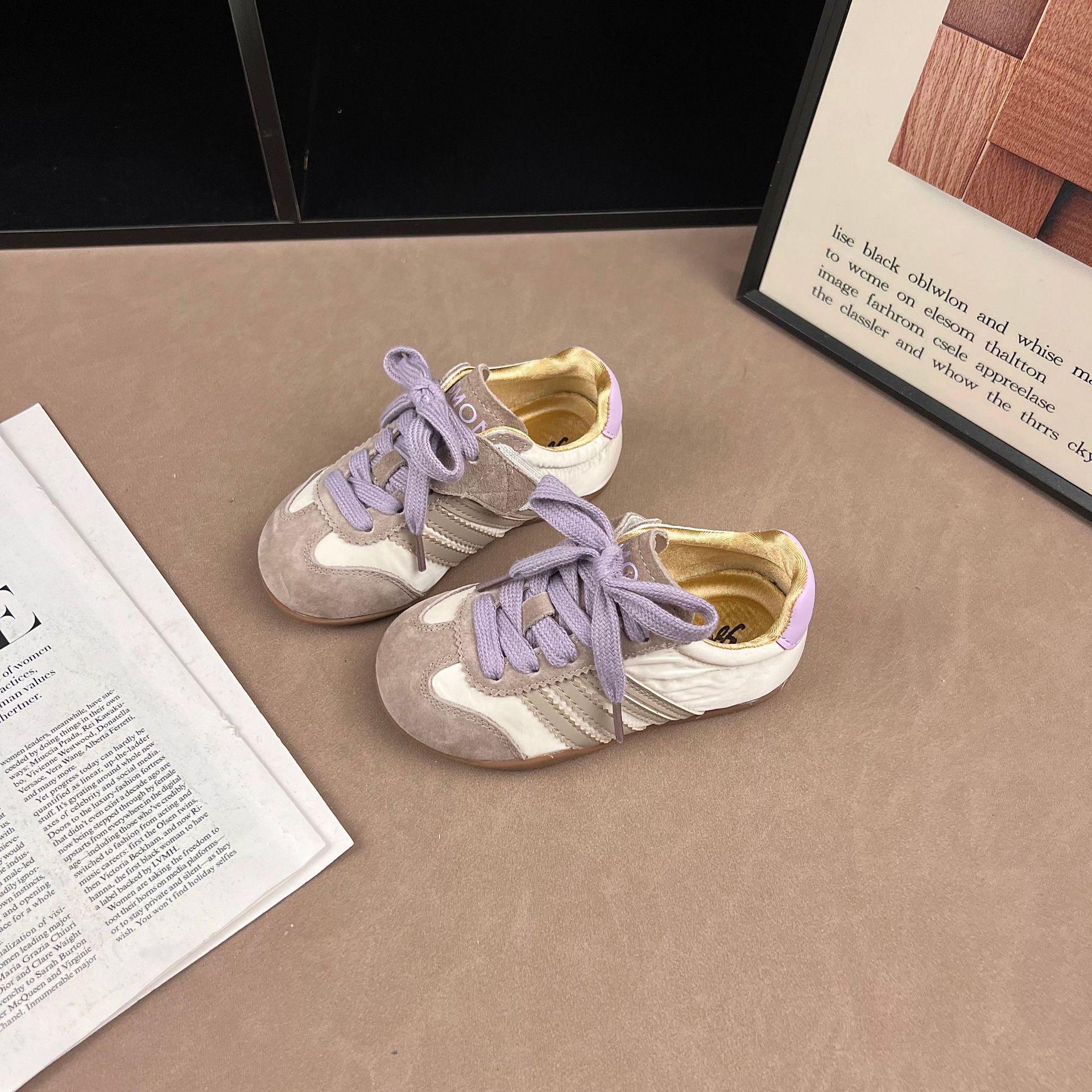 

Children s 2026 Spring/Autumn Sports Shoes - New Girls & Boys Style: Casual Cortez & German Training Soft Sole Sneakers 23 золотий