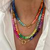 Yori Ins Blogger Empfohlen Handgefertigter Perlenanhänger und Buntes Perlenhalsband Sommer Strand Dopamin Schmuck 2025 Neu