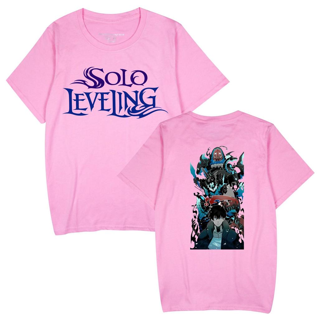 Popular Anime 'Solo Leveling' Unisex Casual Short Sleeve T-shirt for Couples