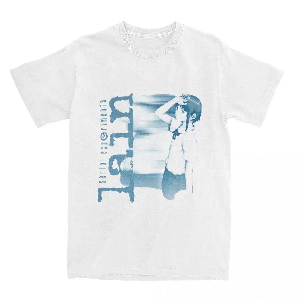 Women's Serial Experiments Lain 90s Sci Fi Anime T Shirt Pure Clothes Vintage Short Sleeve O Neck Tees Party T-Shirt Fashion Y2K