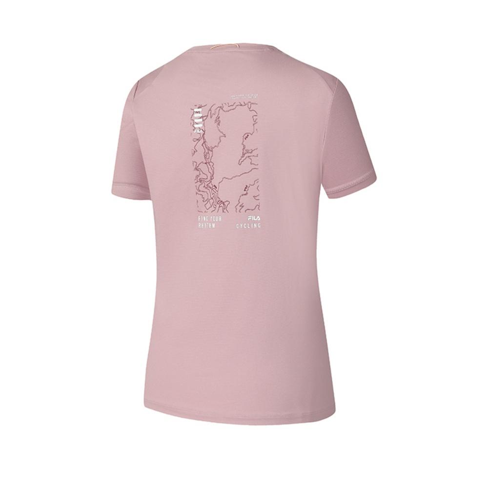 

Fila Женская повседневная футболка с графическим принтом для велоспорта, с коротким рукавом, лиловая A11W528108F-PR S