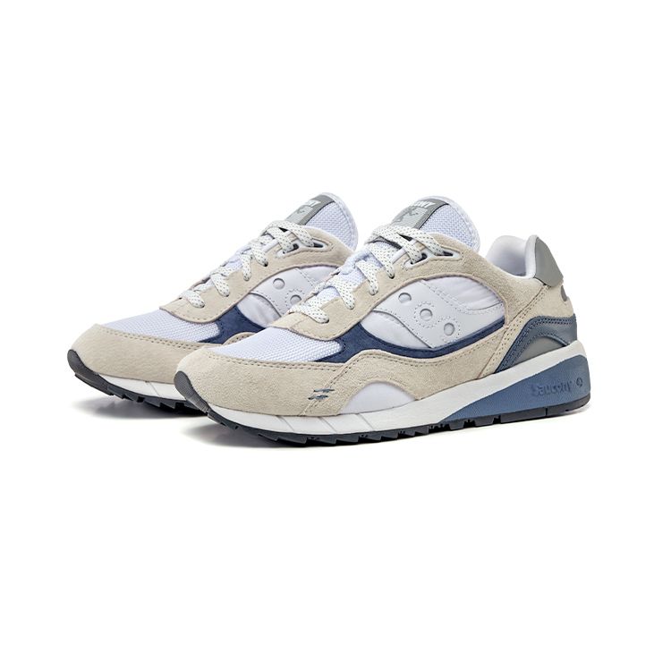 Saucony Shadow 6000 White Grey Navy Unisex Sneakers S70674-6