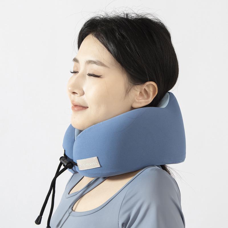 U-Shaped Memory Foam Travel Pillow for Neck and Cervical Spine Support
