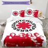Red Hot Chili Peppers 3pcs Bedding Set Duvet Cover Closure Includes 1 Duvet Cover & 2 Pillowcases for All Seasons Bedroom Home Dorm Decor