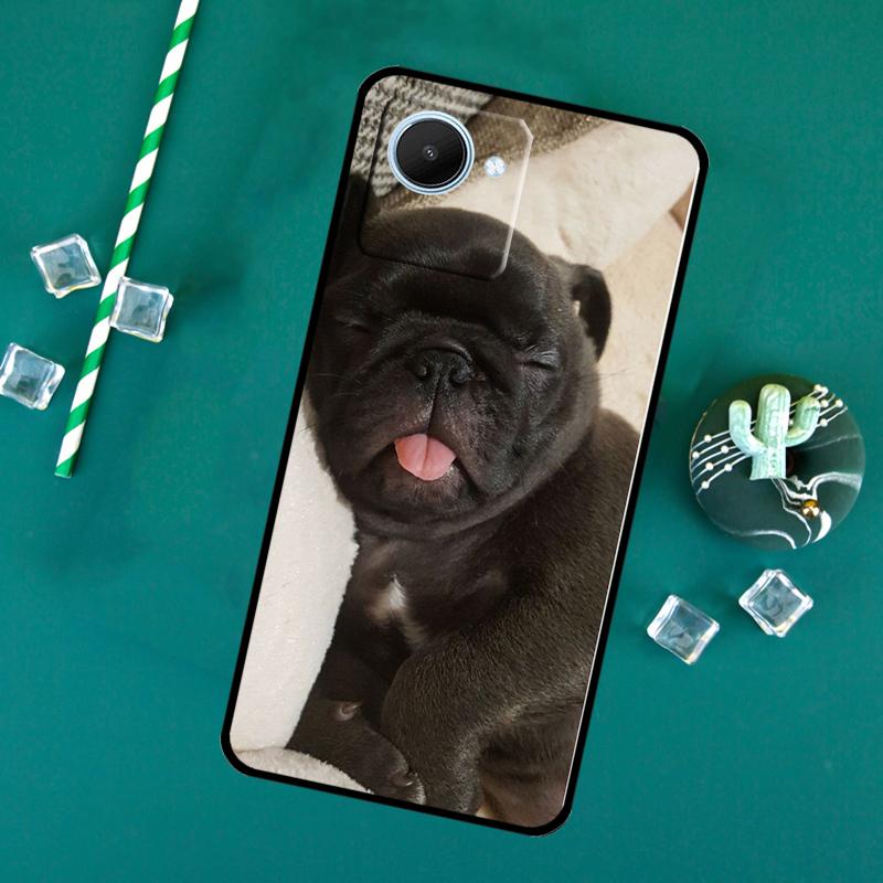 Cute Pug Dog For Realme 15 14 13 12 11 10 Pro Plus C65 C67 C63 C61 C55 C51 C53 C35 C75 GT6 GT7 Pro Case
