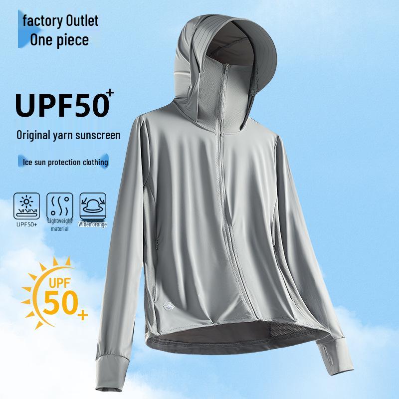 

Women s UPF50+ Ice Silk Sun Protection Jacket: Lightweight, Breathable, Anti-Ultraviolet, for Outdoor Summer Use. Customized Fit Available. L