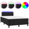 VidaXL Sommier à Lattes de Lit avec Matelas et LED, Lit Rembourré, Lit Double, Lit Adulte de Chambre à Coucher Intérieur, 3134335