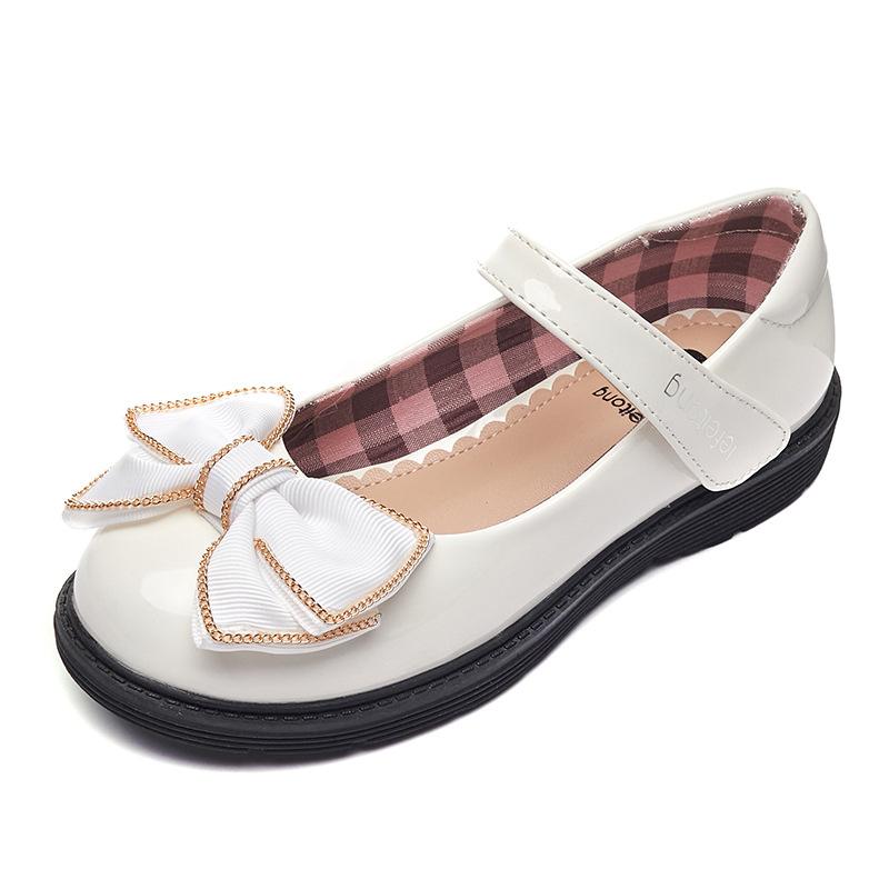 Children's Princess Shoes Spring and Autumn Fashion New Girls' Shoes Little Girls' Black Flats Soft Sole Spring Baby Shoes