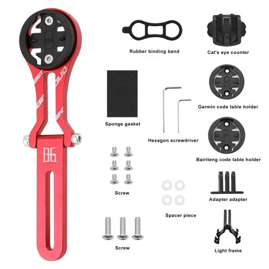 Bike Computer Mount Angle Adjustable Lightweight Heavy Duty Aluminum Alloy Universal Mountain Road Bike Handlebar Computer Holder Cycling Accessories