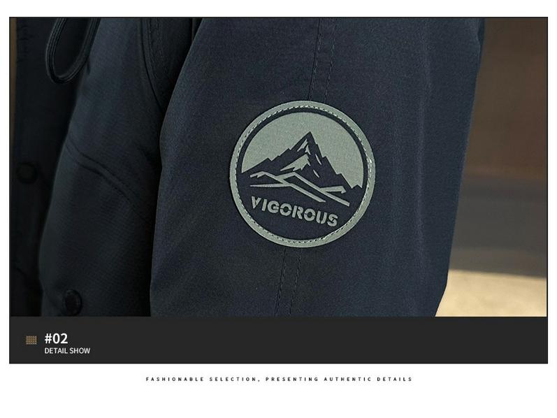 Men's Thickened Down Winter Jacket - 2025 High-End Short Style, Plus Size, Outdoor Mountaineering, Workwear Coat