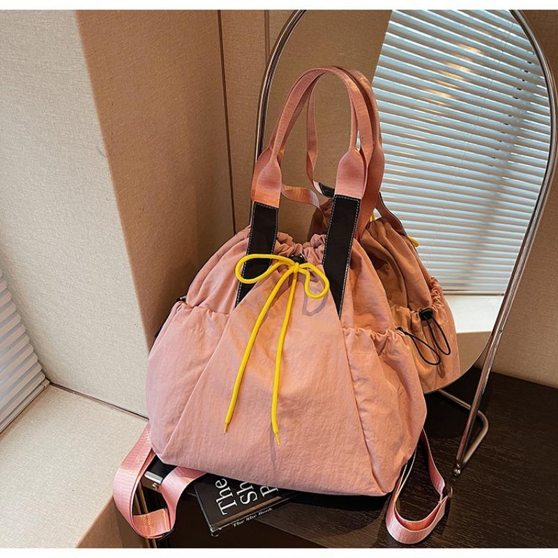 Canvas tote bag women's large-capacity new autumn and winter leisure shoulder commuter bag multi-functional backpack