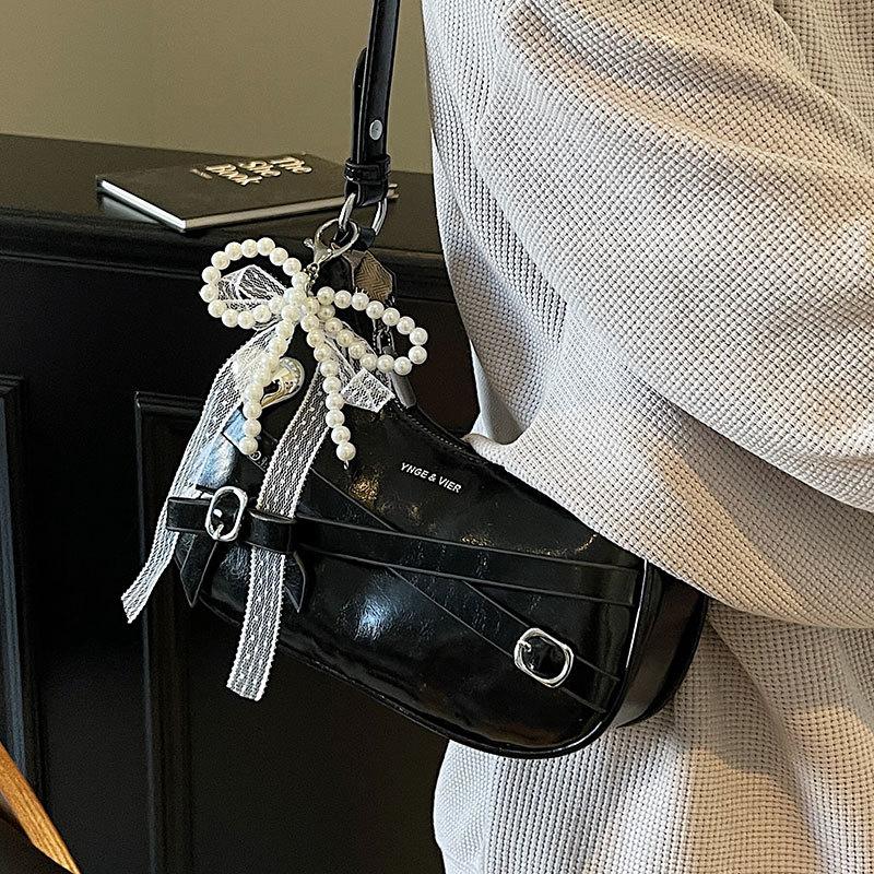 Korean High-end Temperament Spice Girl Style Underarm Dumpling Bag Fashionable Versatile Niche Design Single Shoulder Messenger Women's Bag