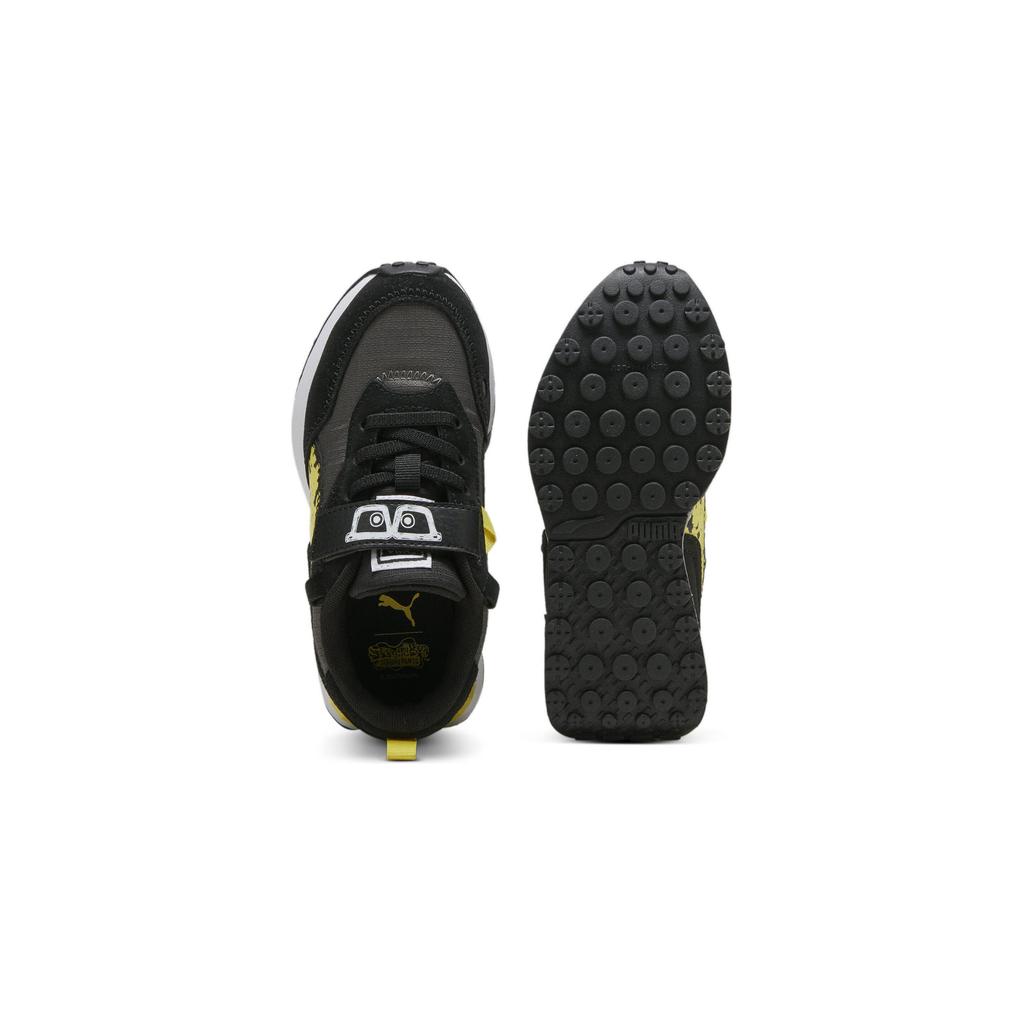 Puma Rider Fv Comfortable Waterproof Low-Top Casual Shoes Kids sneakers Black 393886-01