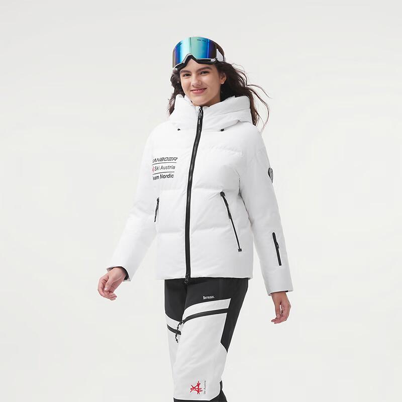 Tanbor Unisex Outdoor Ski Goose Down Thickened Short Sports Jacket 550380A