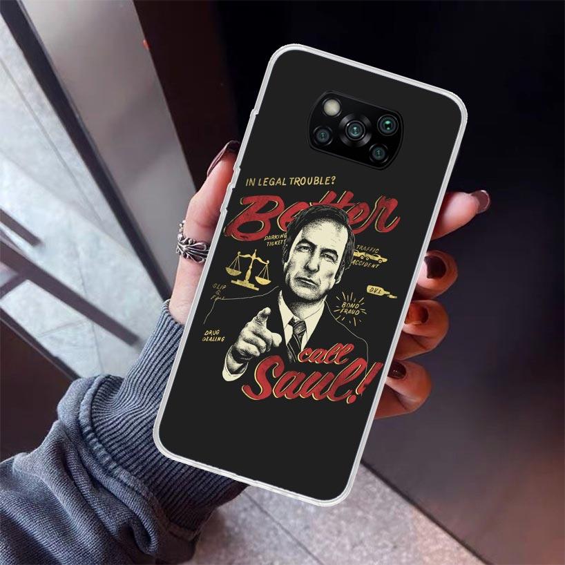 Better Call Saul TV Phone Case For Xiaomi Poco X7 X6 X5 Pro F7 Ultra Redmi 15C 15 13 13C 12 12C 10 10A 10C 9 9A 9C 9T Shell Poco