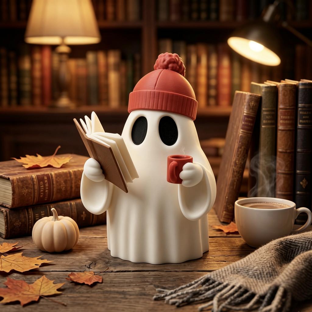 3D Geprint Halloween Boekenlegger - Schattig en Stijlvol Leesaccessoire voor Alle Leeftijden