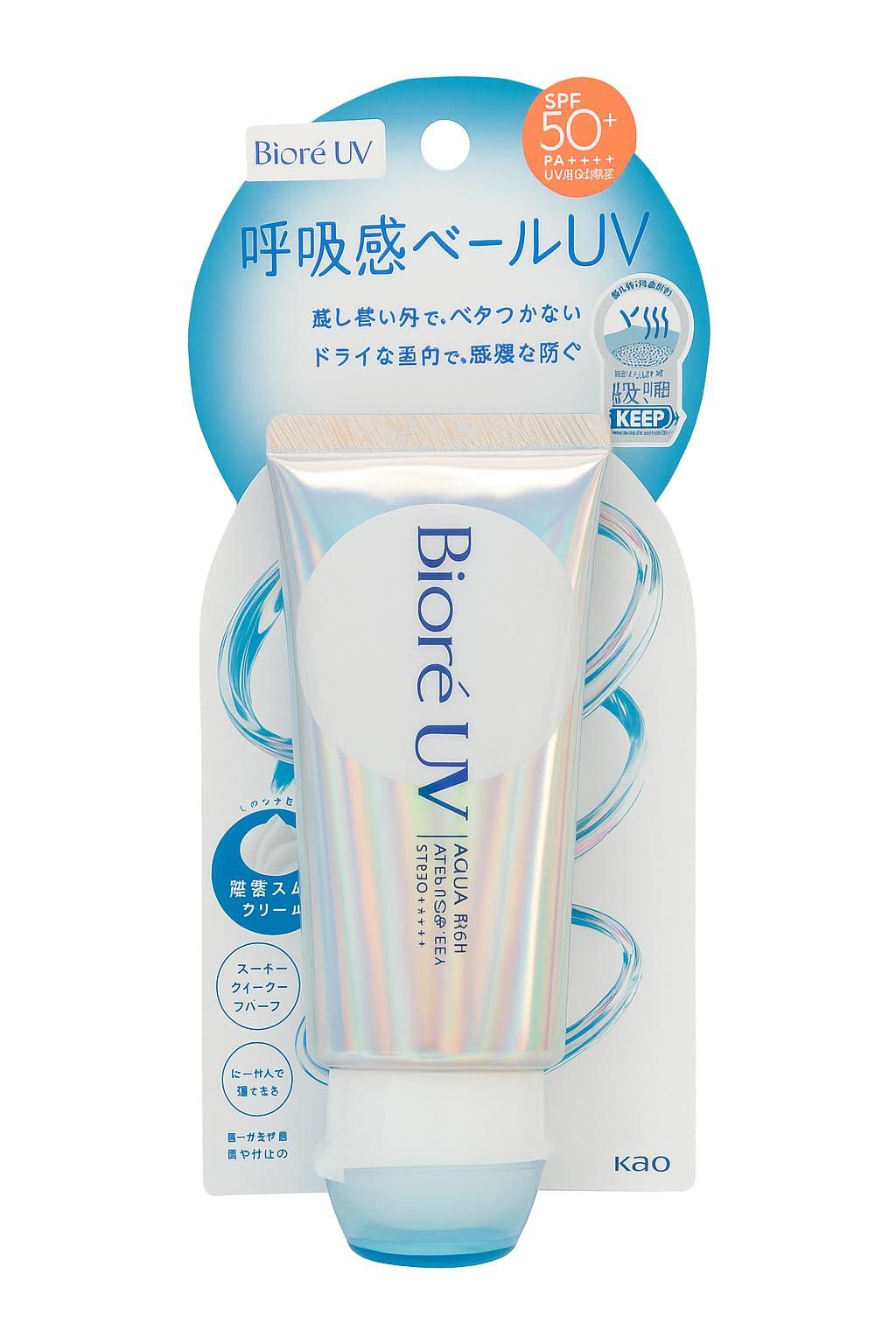 

Biore UV Aquarich Солнцезащитный крем Дышащий Защищает вас [Лето 2025] Крем, Вуаль, SPF50+ PA++++, комфортный,