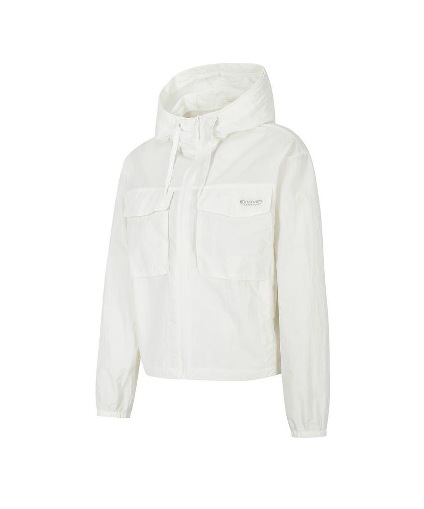 Discovery Expedition Women'S Freshvent 2.0 Pocket Crop Windbreaker (Cream)