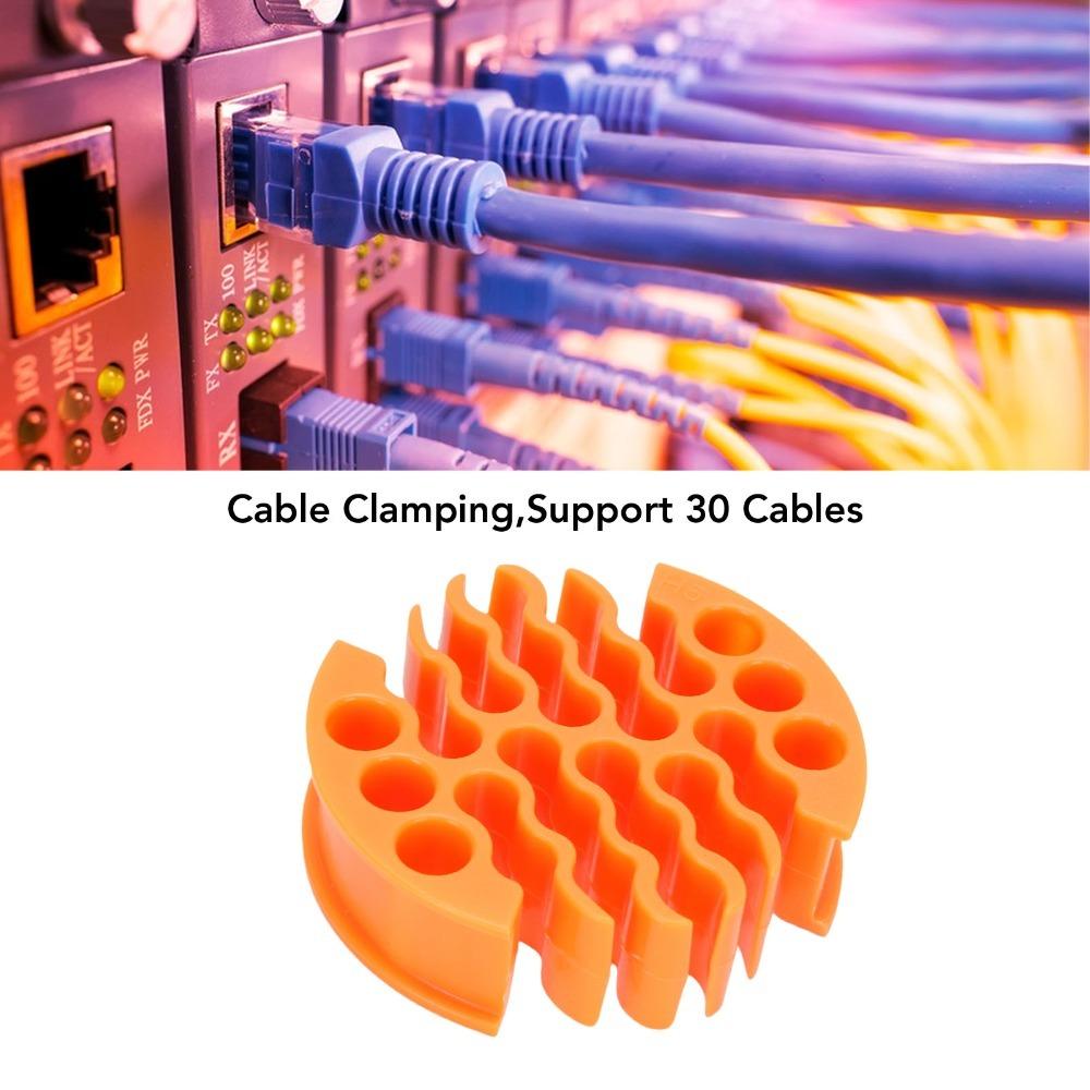 30 Hole Network Cable Organizer Orange Cable Organizing Tool Cable Management Tool  Server Rooms оранжевый