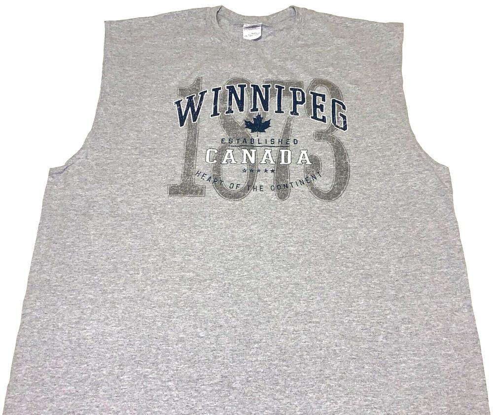 

Rare 2010s Winnipeg Canada Heart of the Continent Sleeveless T-Shirt New! XXL 2X Unisex T-Shirt L