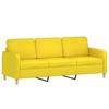 Vidaxl Sofa 3-Osobowa, Jasnożółta, 180 Cm, Tapicerowana Tkaniną