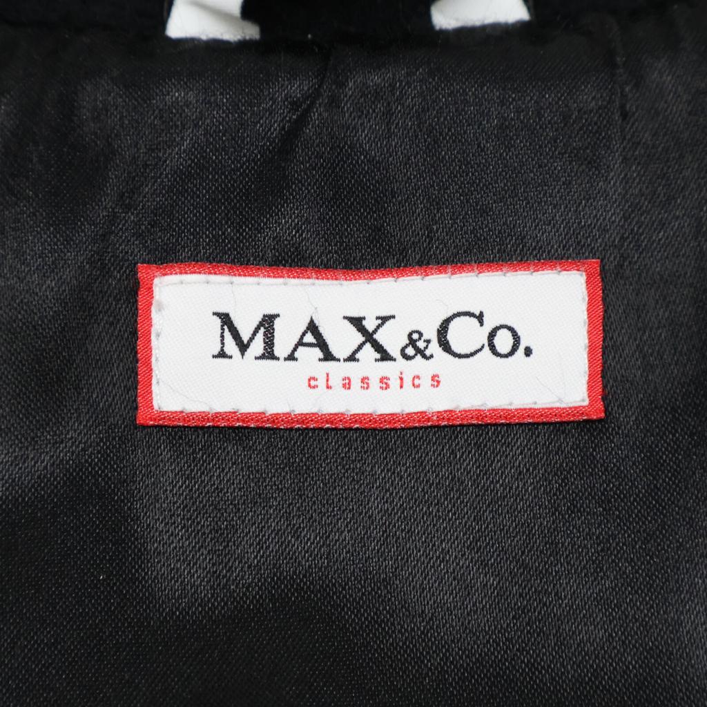 MAX&Co. Navy wool angora soutien collar coat coat 36 blackUsed