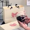 Ceramic Coffee Cup Cartoon Bow Handle Pink Ribbon Mug Afternoon Tea Accessories Girl's Gift Mugs Coffee Cups Birthday Present