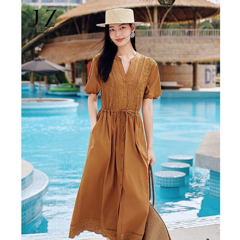 

JZ Anna & Co. Nomad Style Embroidered Cotton A-Line Dress M