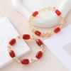Natural Citrine Agate Bracelet Fashion Women Daily Jewelry Lucky Gift