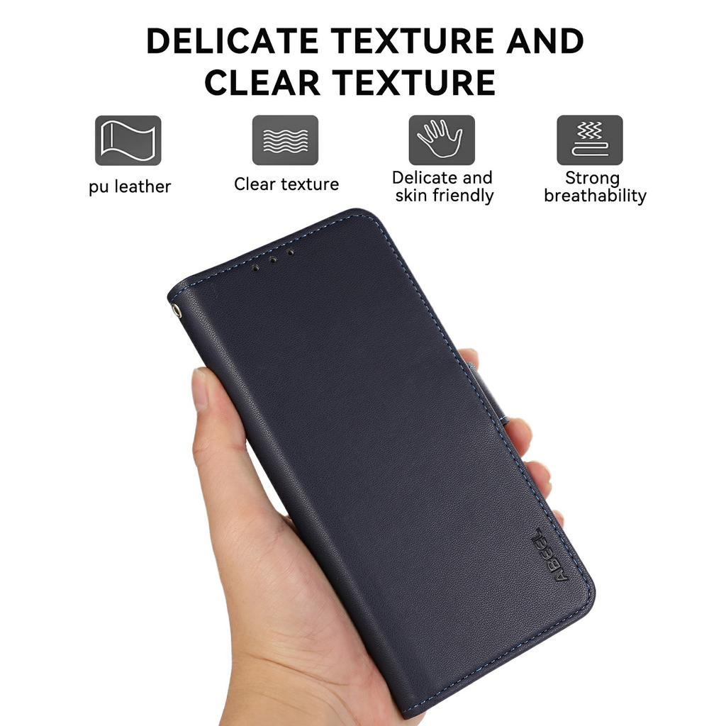 ABEEL For iPhone 17 Pro Case Leather Phone Cover with RFID Blocking Wallet