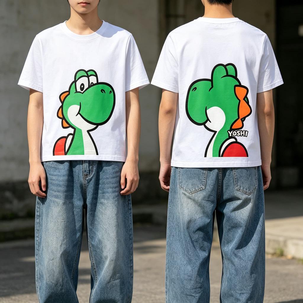 Men Women T Shirt Women Tee Boys Girls Top Adults Children Parent Child Cotton kid Tshirts Super Cartoon Cute Summer Tee