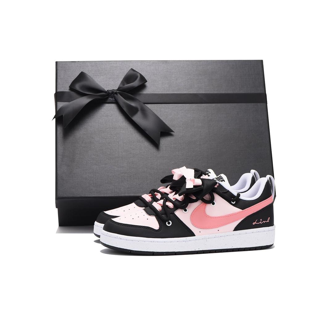 Nike Court Borough Coverage Slip Resistant Impact Resistant Abrasion Resistant Low Top Skateboard Shoes Women's DV5456-104(Team59-)