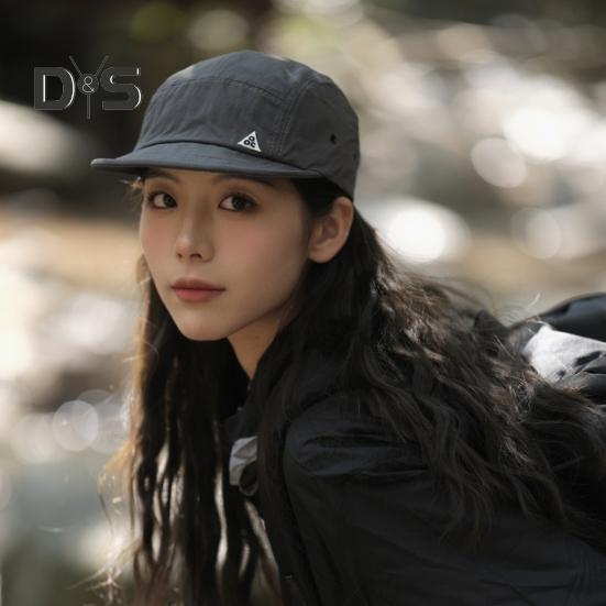 Unisex kšiltovka s krátkým okrajem nastavitelný otvor v culíku ochrana proti slunci Anti-UV kopule Hip Hop Street Dance Cap Rybářská cestovní čepice