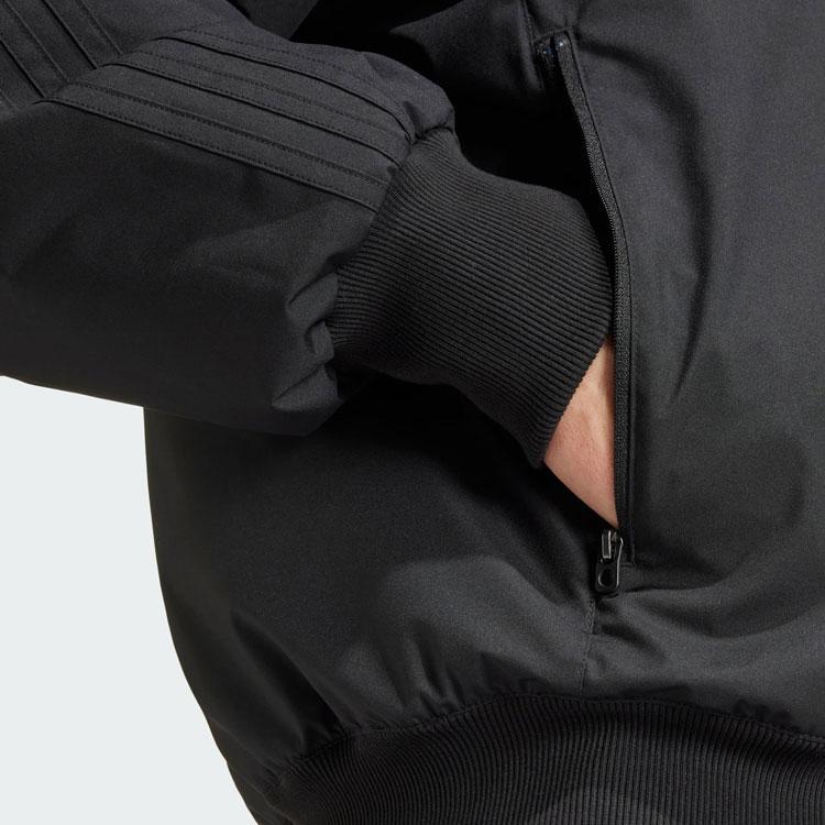 Adidas Originals SST Bomber Jacket Solid Logo Sports Long Sleeve Jacket Men Jacket Black IS5385