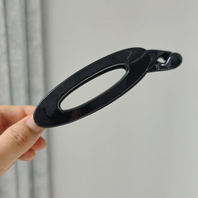 High-End Leopard Print Banana Hair Clip for Women