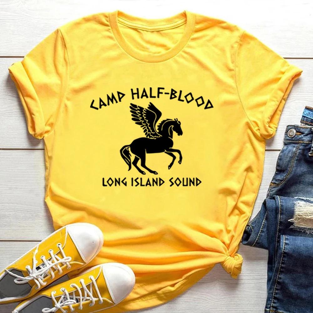Camp Half Blood T Shirts Percy Jackson Tshirts Unisex Short Sleeve Graphic Tees Vintage ONeck Tshirt Unisex Women Magical Gifts