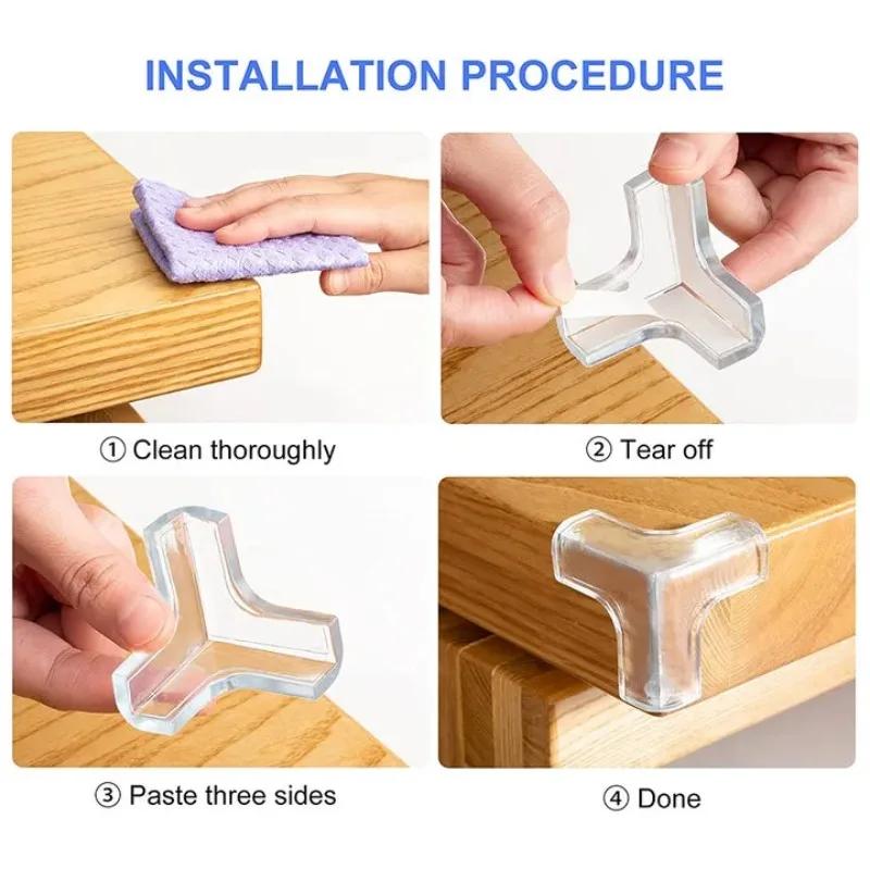 8/16Pc Upgraded Corner Protector Baby Safety Silicone Corner Guards and Edges Widened Thickened Furniture Table Corner Protector