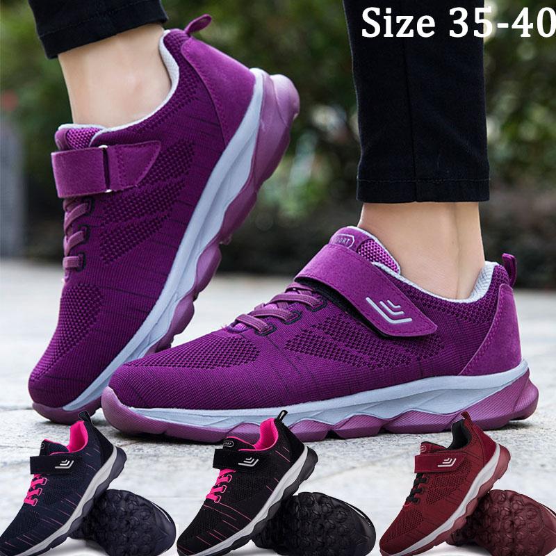 Women Knit Sneakers Breathable Athletic Running Walking Gym Shoes