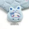 Cartoon Bear Headgear Daruma Squeaky Pendant Cute Plush Toy Brooch