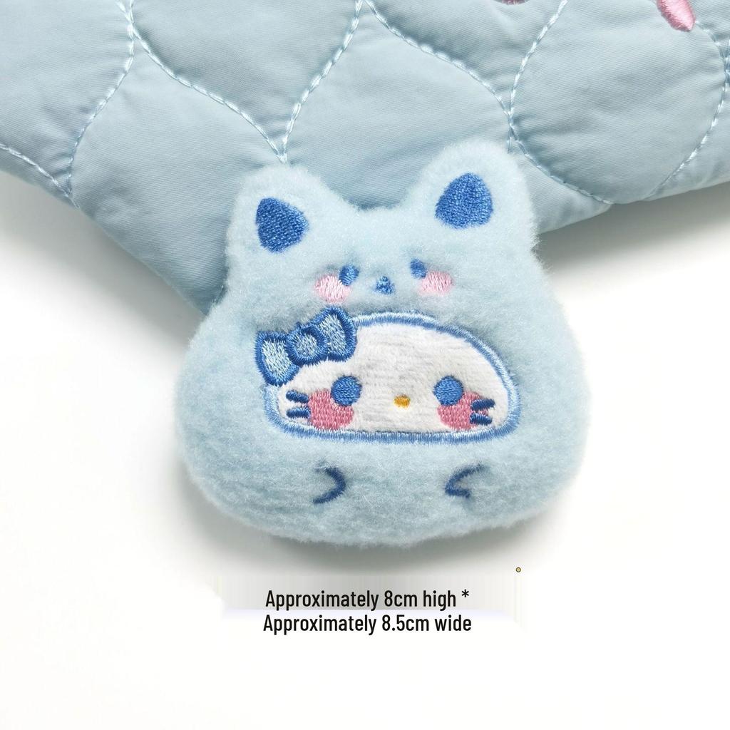 Cartoon Bear Headgear Daruma Squeaky Pendant Cute Plush Toy Brooch