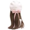 Trendy Ribbon Bowknot Beret Hat Girls Woman Winter Hat Winter Autumn Windproof Painter Hat French Hat for Shopping