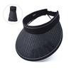 8463 Summer Outdoor Sunscreen Hat Children's Foldable Versatile Sunshade Empty Top Hat Straw Pattern Big Eaves Sun Hat Tide